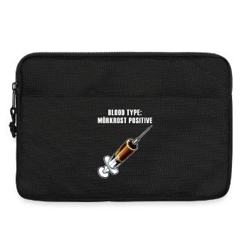 Mörkrost Blood Type - Laptop bag 13" - black - Front