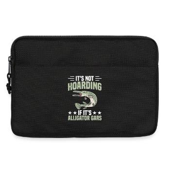 Canne à alligator et moulinet Pêche à l’alligator gar - Sacoche pour ordinateur portable 13 pouces - noir - Devant