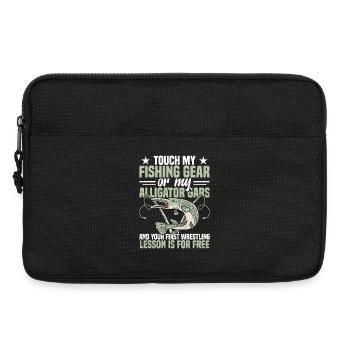 Alligator Gar Fischerrute Köder Alligator Gar - Laptoptasche 13" - Schwarz - Vorne