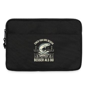 "Better Than You" – Funny Angler Shirt - Laptop bag 13" - black - Front