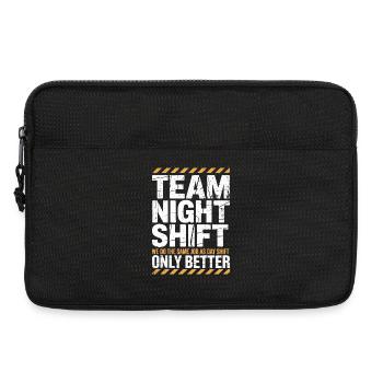 Night Shift Team: Better than Day - Laptop bag 13" - black - Front