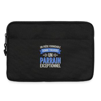 A great brother, an exceptional godfather - Laptop bag 13" - black - Front