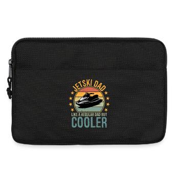 Vintage Retro Jet Ski Dad Like A Regular jetski - Laptop bag 13" - black - Front