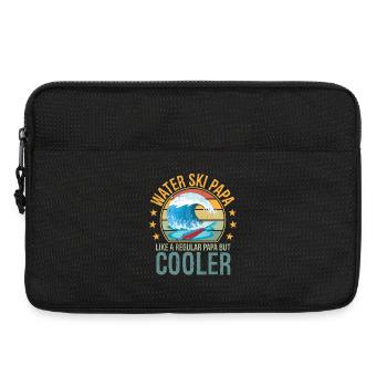 Ski nautique Papa Fête des pères Amoureux du ski Papa Water - Sacoche pour ordinateur portable 13 pouces - noir - Devant