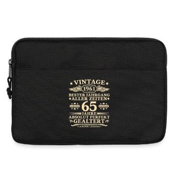 65 Years Perfectly Aged 1961 Vintage - Laptop bag 13" - black - Front