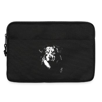 Australian Shepherd Unique T-Shirt - Laptop bag 13" - black - Front
