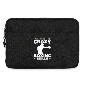 Boy with crazy boxing skills - Laptop bag 13" - black - Front