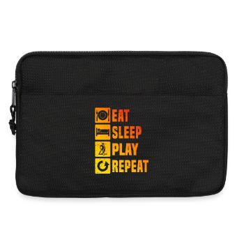 Clear floorball motif for every day - Laptop bag 13" - black - Front