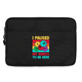 Bingo Game I Paused To Be Here Bingo - Laptop bag 13" - black - Front