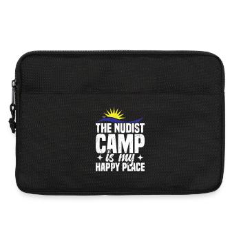 Naturisme, nudisme, symbole, Freedom Lover, Nudist Camp - Sacoche pour ordinateur portable 13 pouces - noir - Devant