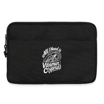 Zypern All I Need Is Vitamin Cyprus Zypern Flagge - Laptoptasche 13" - Schwarz - Vorne
