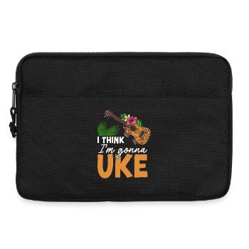 Hawaiian Ukulele Uke I Think I'm - Laptop bag 13" - black - Front