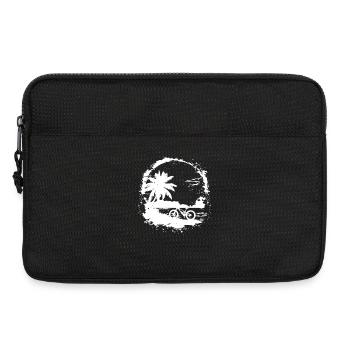 Mountain Bike Cyclist Sketch - Laptop bag 13" - black - Front