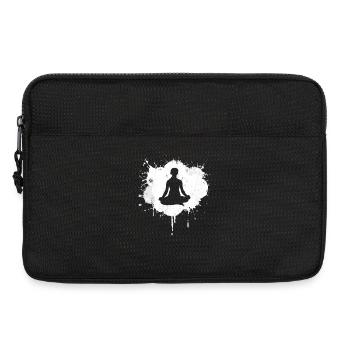 Yogaliebhaberin Zeichnung - Laptoptasche 13" - Schwarz - Vorne