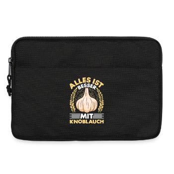 TOUT EST MIEUX AVEC DE L’AIL - Sacoche pour ordinateur portable 13 pouces - noir - Devant