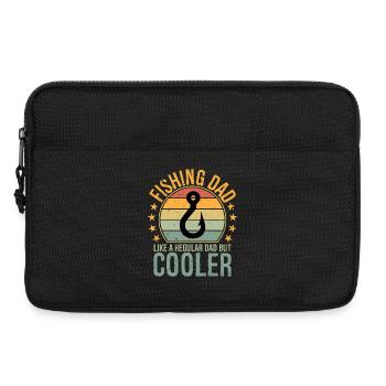 Fishing Dad Like Regular Dad But Cooler Father - Laptoptasche 13" - Schwarz - Vorne
