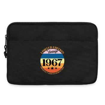 1967 Anniversaire Vintage Cadeau d'Anniversaire 67 - Sacoche pour ordinateur portable 13 pouces - noir - Devant