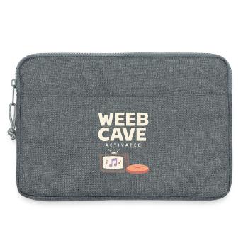 Anime-hausmensch Cuddly Weeb - Laptop bag 13" - heather grey - Front