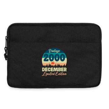 Birthday December 2000 Birthday Gift - Laptop bag 13" - black - Front