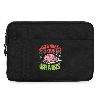 Neuro Nurses Love Brains - Laptoptasche 13" - Schwarz - Vorne
