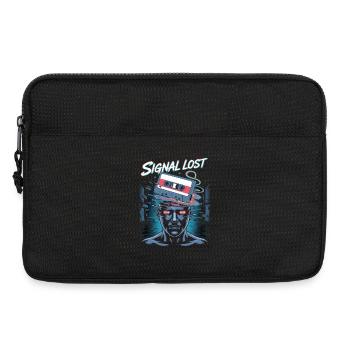 Signal Lost Retro Sci-Fi Glitch Design - Laptop bag 13" - black - Front