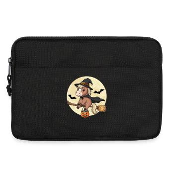 Süßes Pferd Hexe Halloween Pony - Laptoptasche 13" - Schwarz - Vorne