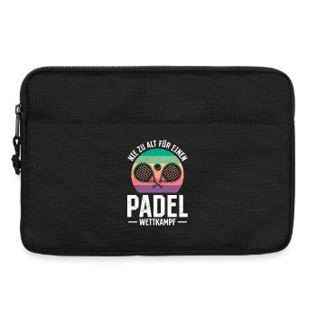 Renterin NIE ZU ALT FÜR EINEN PADEL WETTKAMPF - Laptoptasche 13" - Schwarz - Vorne