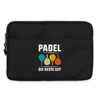 Joueur de padel PADEL LE MEILLEUR MOMENT Fun - Sacoche pour ordinateur portable 13 pouces - noir - Devant