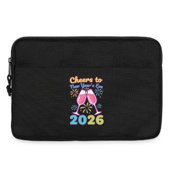 Cheers To New Year's Eve 2026 Celebration - Laptop bag 13" - black - Front