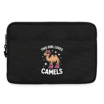 Kamele Spruch Lustiges Kamele Geschenk - Laptoptasche 13" - Schwarz - Vorne