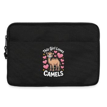 Kamele Spruch Lustiges Kamele Geschenk - Laptoptasche 13" - Schwarz - Vorne