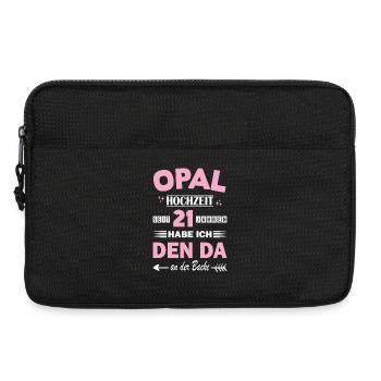 Opal Wedding 21 Wedding Anniversary Anniversary Wife - Laptop bag 13" - black - Front