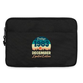 Anniversaire Décembre 1983 Cadeau D'anniversaire  - Sacoche pour ordinateur portable 13 pouces - noir - Devant