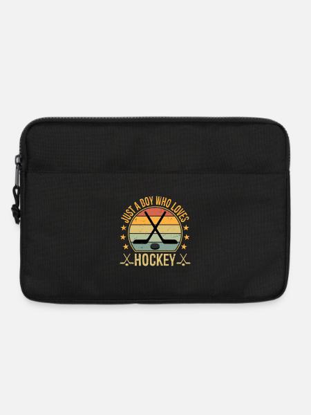 Funny Hockey Just a Boy who Loves Hockey - Laptop bag 13" - black