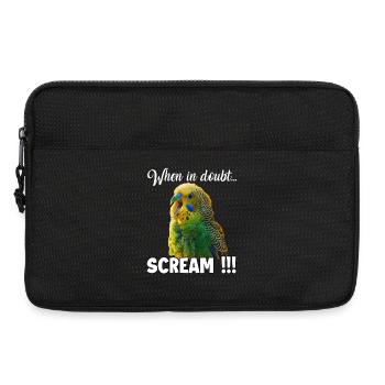 Creative Gifts Bird Friends Budgie - Laptop bag 13" - black - Front