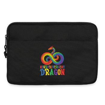 Neurodivergent Dragon Autism Awareness - Laptop bag 13" - black - Front
