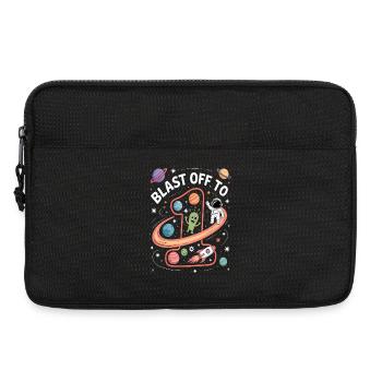 Departure into space 1st birthday children's birthday party - Laptop bag 13" - black - Front