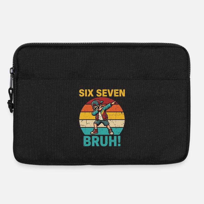 Six Seven Bruh! – Viral Meme Design 67 - Laptoptasche 13" - Schwarz