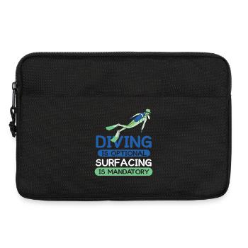 Plongeur Plongeur Snorkeling Plongeur récréatif - Sacoche pour ordinateur portable 13 pouces - noir - Devant