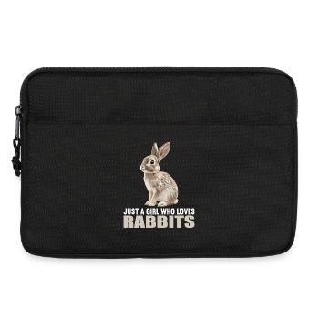 Hasen Hase - Laptoptasche 13" - Schwarz - Vorne