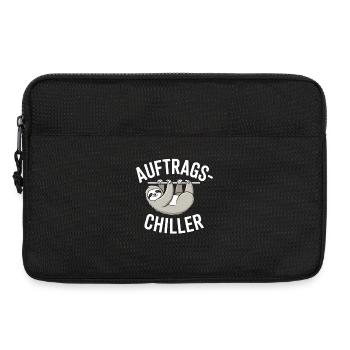 Auftragschiller Auftrags Chiller Büro Faultier - Laptoptasche 13" - Schwarz - Vorne