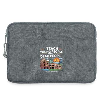 Geschichte - Laptoptasche 13" - Grau meliert - Vorne