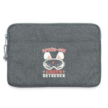 Apres-Ski HASEN BETREUER Lustiges - Laptoptasche 13" - Grau meliert - Vorne