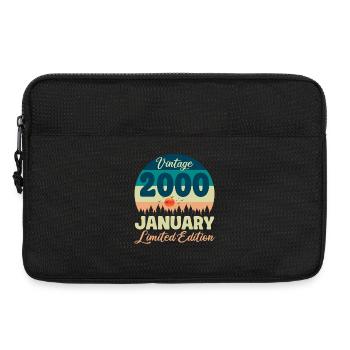 Anniversaire Janvier 2000 Cadeau Vintage Limited - Sacoche pour ordinateur portable 13 pouces - noir - Devant