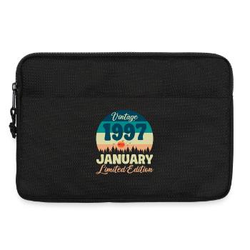 Anniversaire Janvier 1997 Cadeau Vintage Limited - Sacoche pour ordinateur portable 13 pouces - noir - Devant