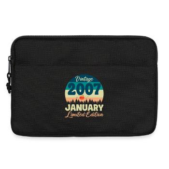 Anniversaire Janvier 2007 Cadeau Vintage Limited - Sacoche pour ordinateur portable 13 pouces - noir - Devant