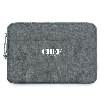 Le patron Spruch reste calme - Sacoche pour ordinateur portable 13 pouces - gris chiné - Devant