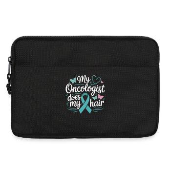 My Oncologist Does My Hair - Laptoptasche 13" - Schwarz - Vorne