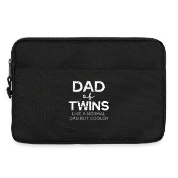 Vater Zwillinge – Cooler Dad - Laptoptasche 13" - Schwarz - Vorne