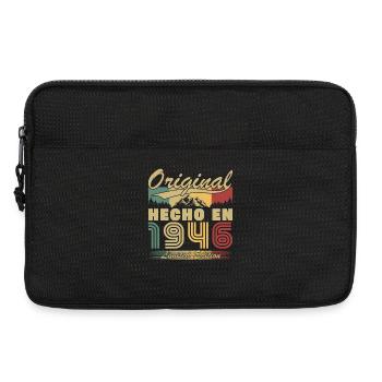 Cadeau d’anniversaire vintage fabriqué en 1946 - Sacoche pour ordinateur portable 13 pouces - noir - Devant